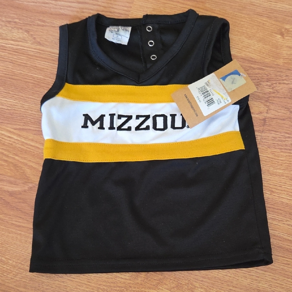 University of Missouri Mizzou Tigers Cheerleader Shirt 3T NWT